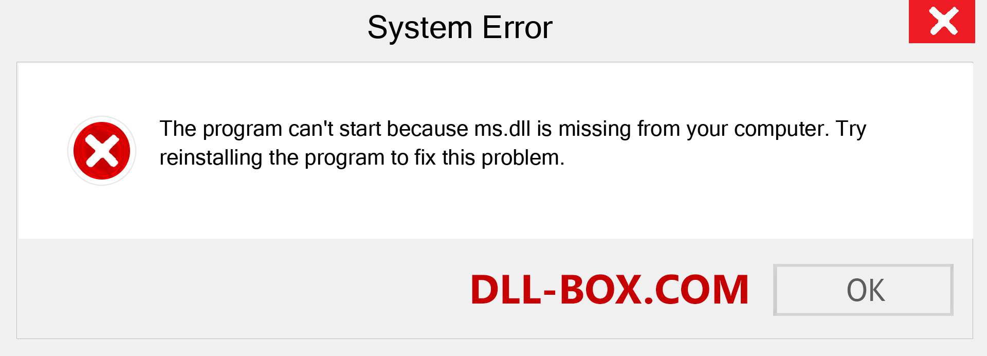  ms.dll file is missing?. Download for Windows 7, 8, 10 - Fix  ms dll Missing Error on Windows, photos, images